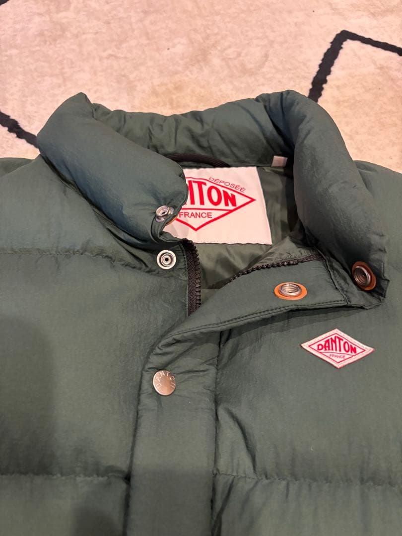 DANTON ダークグリーン ダウンベスト