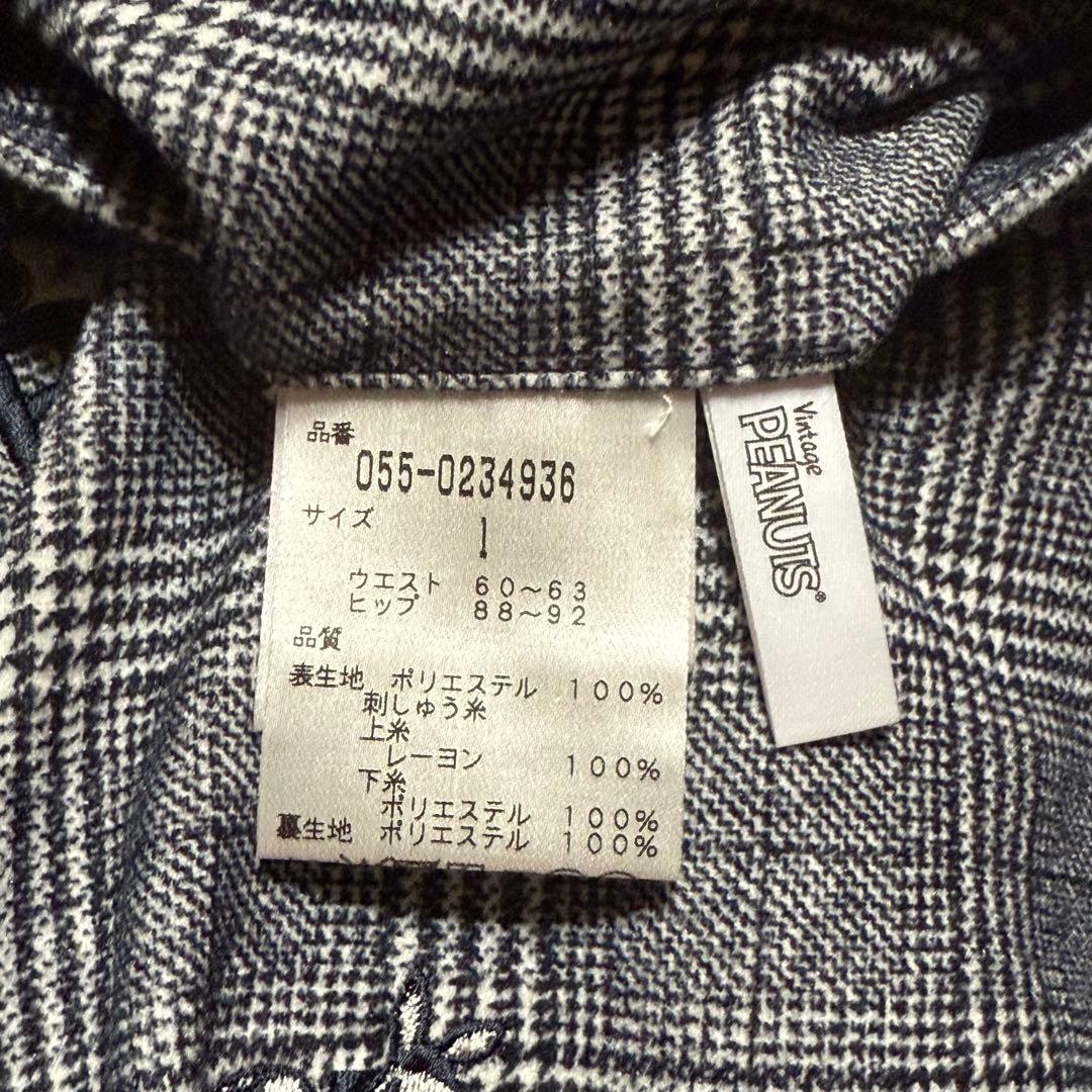 美品【PEARLY GATES×SNOOPY】グレンチェック ゴルフスカート 1