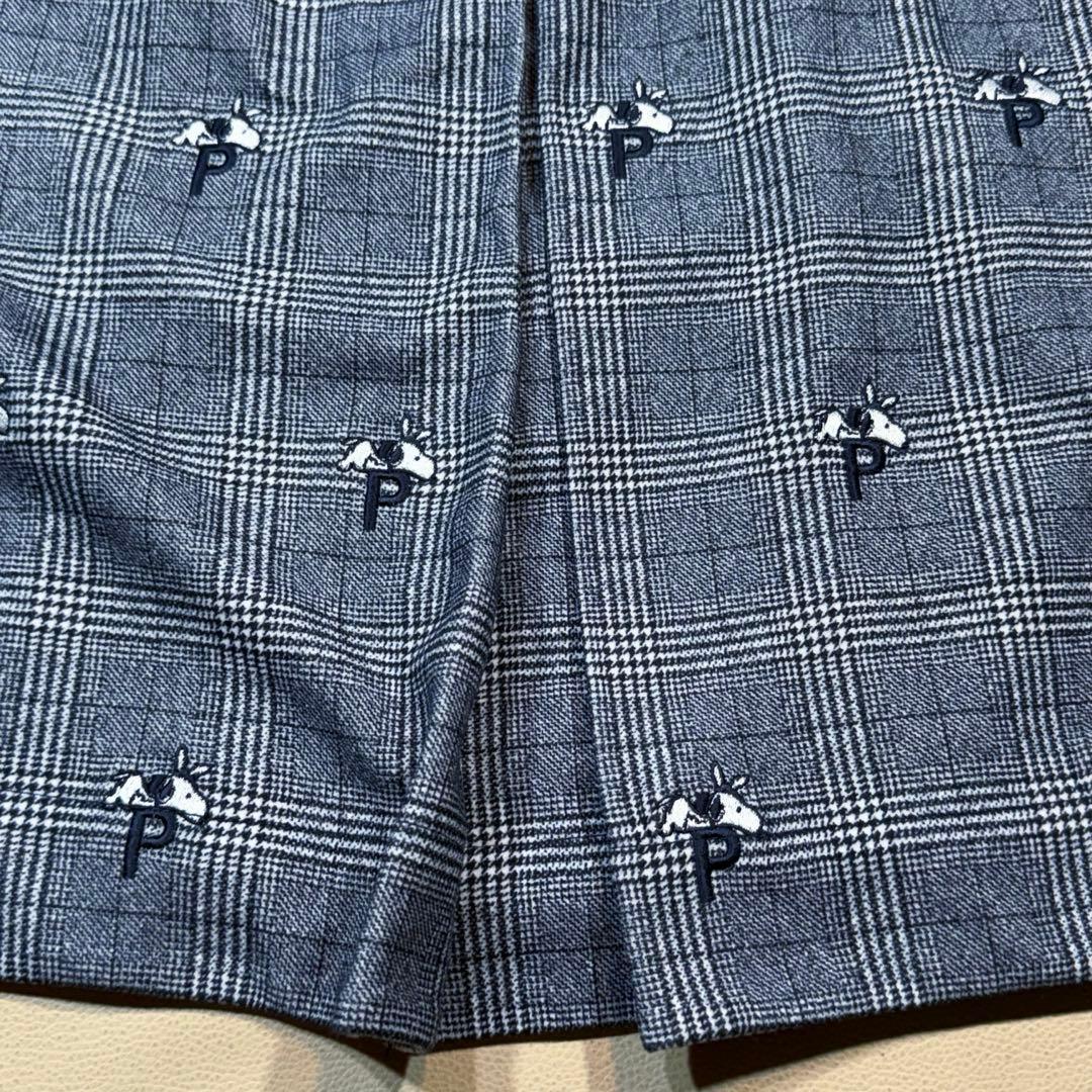 美品【PEARLY GATES×SNOOPY】グレンチェック ゴルフスカート 1