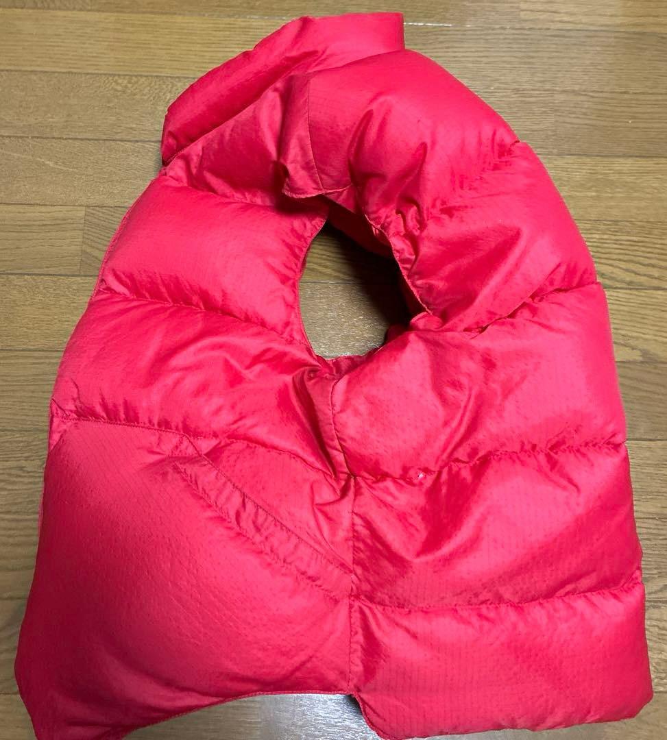 クレセントダウンワークス リップストップダウンベスト レッド Lジップアップ