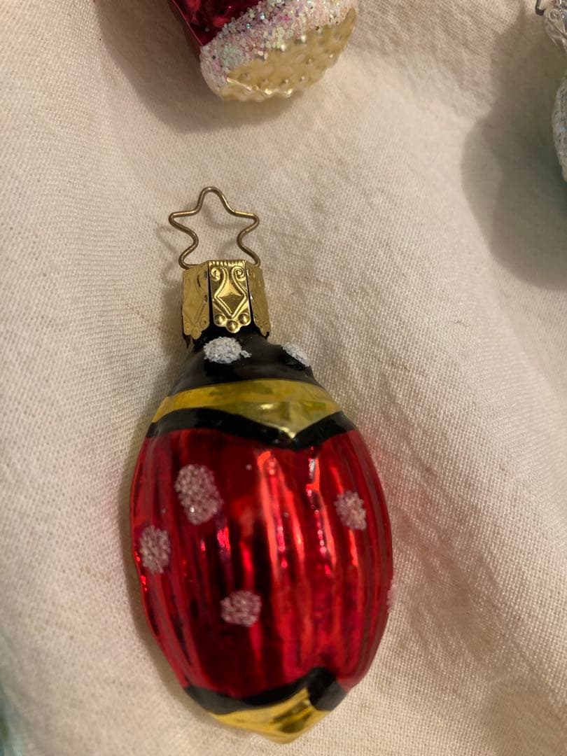 vintage German Inge glass クリスマスオーナメント　6個