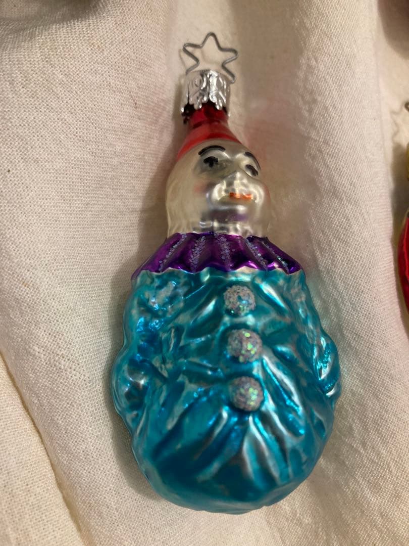 vintage German Inge glass クリスマスオーナメント　6個