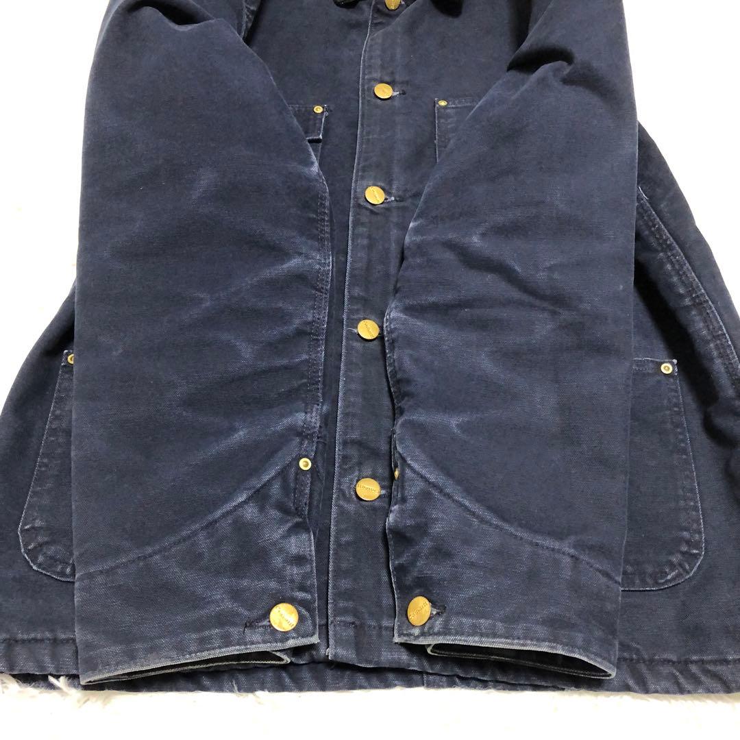 カーハート　ミシガンチョアコート　ネイビー　ブランケット