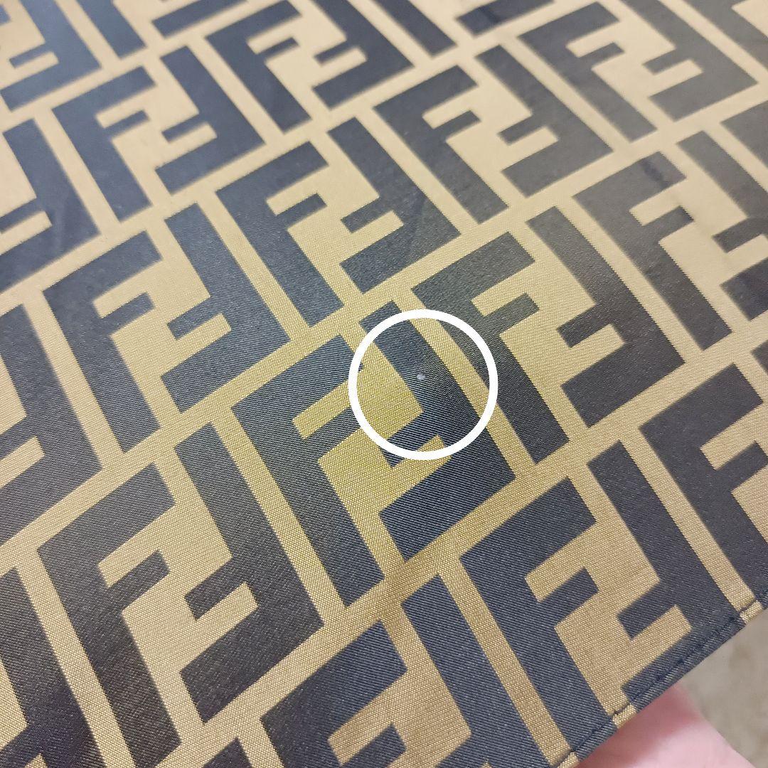 美品FENDI フェンディズッカ FF 高級 傘 ブラウン ゴールド イタリア製