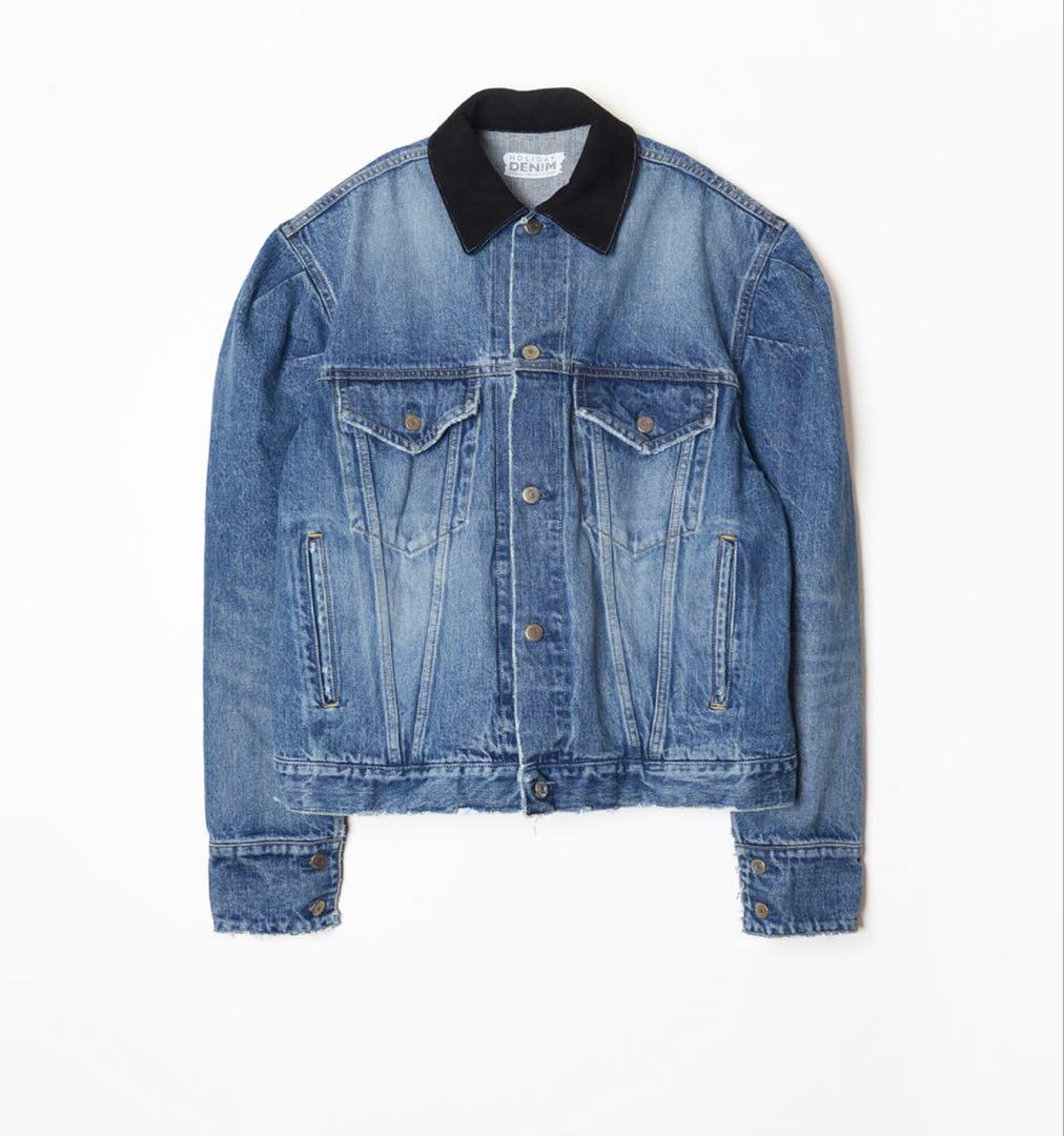 新品未使用 HOLIDAY DAMAGE DENIM PUFF JACKET