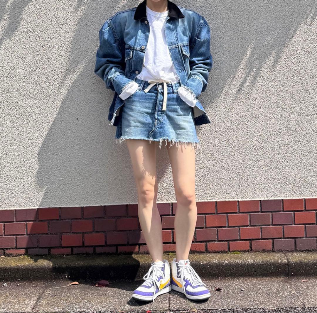 新品未使用 HOLIDAY DAMAGE DENIM PUFF JACKET