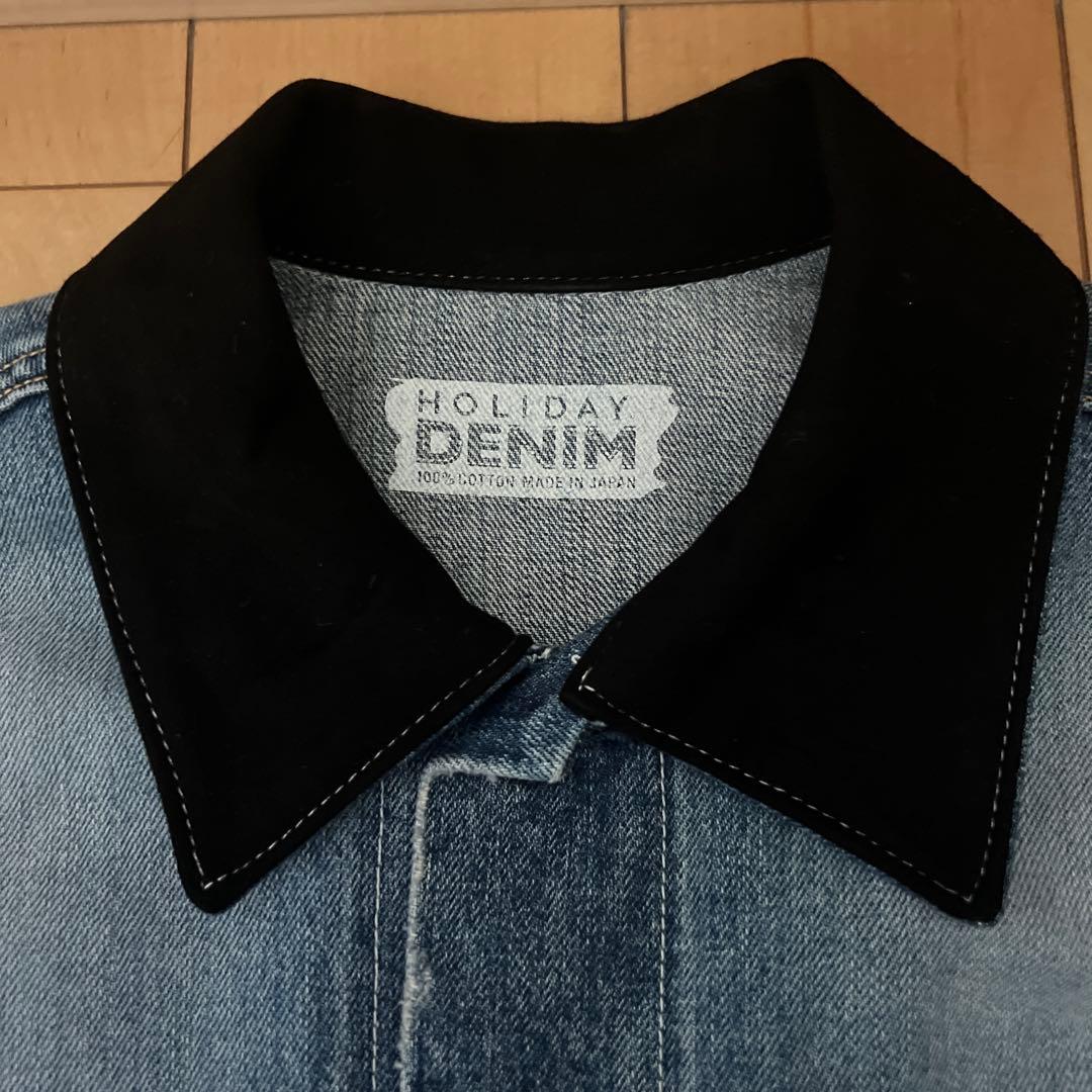 新品未使用 HOLIDAY DAMAGE DENIM PUFF JACKET