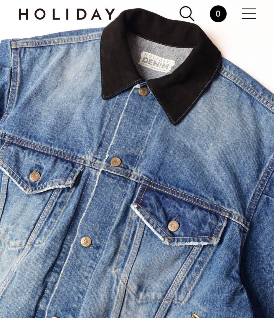 新品未使用 HOLIDAY DAMAGE DENIM PUFF JACKET