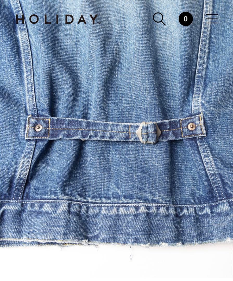 新品未使用 HOLIDAY DAMAGE DENIM PUFF JACKET