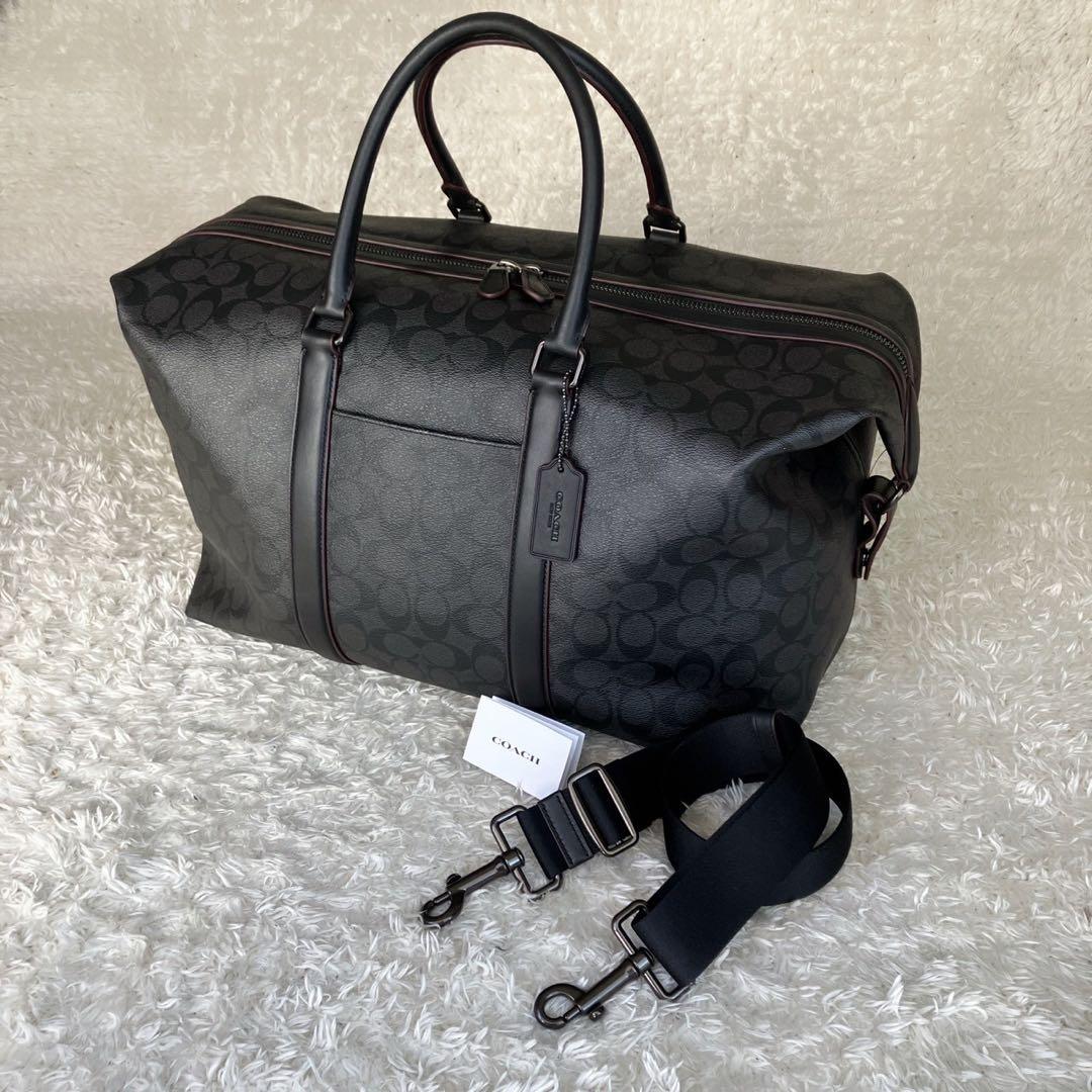 極美品！COACH ボストンバッグ トレッカー バッグ　シグネクチャー