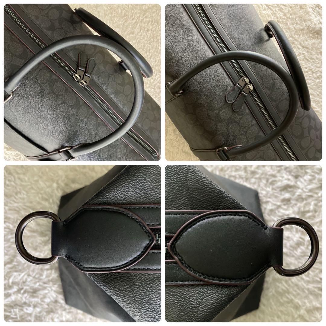 極美品！COACH ボストンバッグ トレッカー バッグ　シグネクチャー