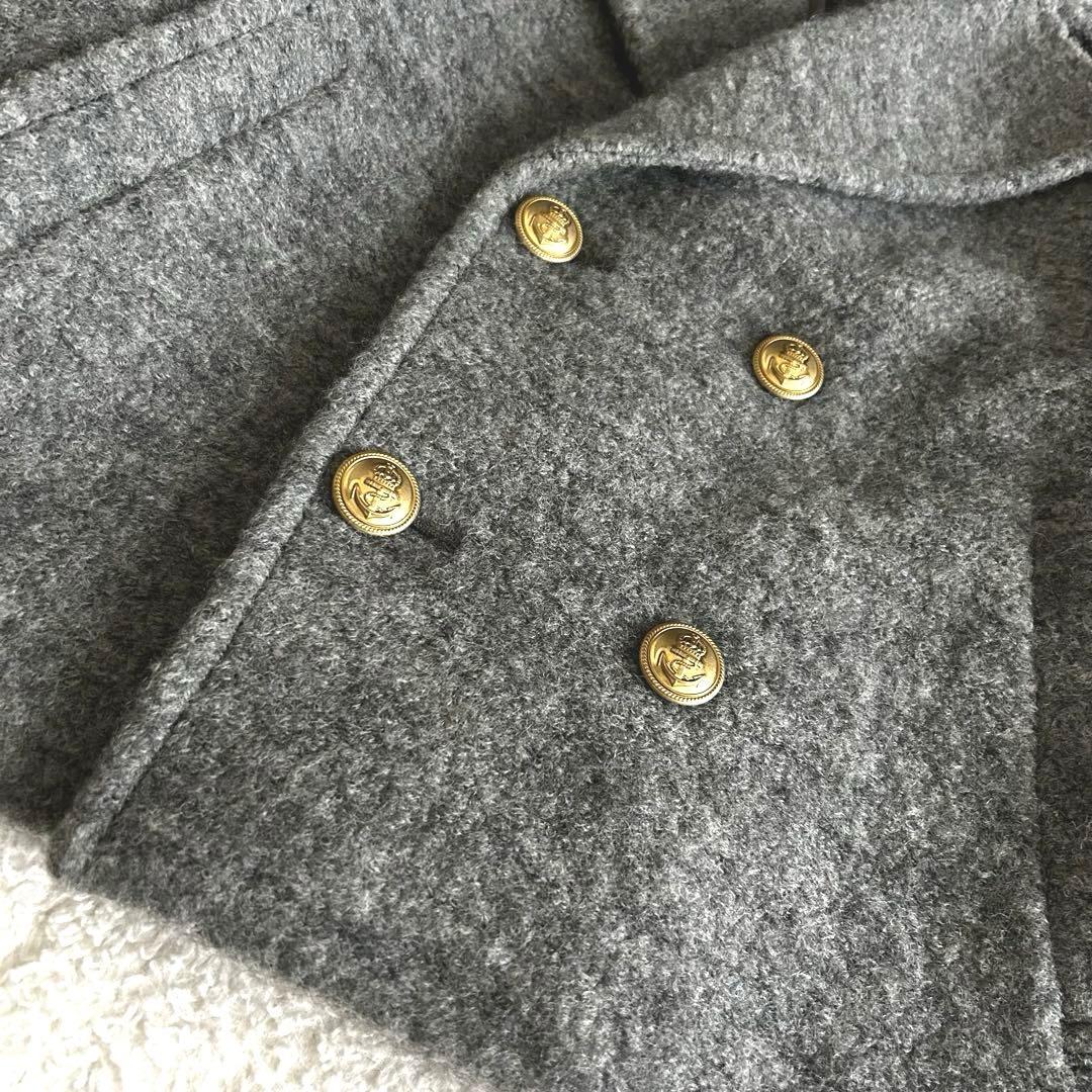美品 トゥモローランド マカフィー シープパイル ショートピーコート 金ボタン