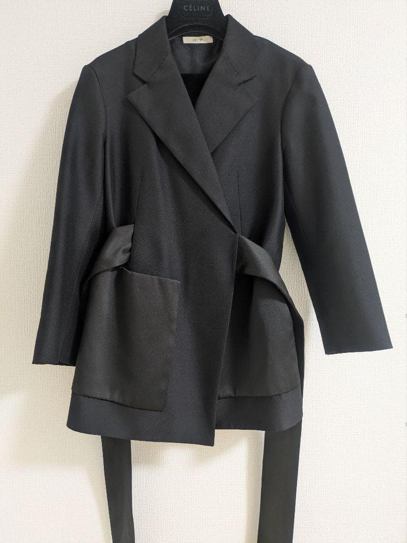 【美品】CELINE ブラック ジャケット レディース 40サイズ セリーヌ