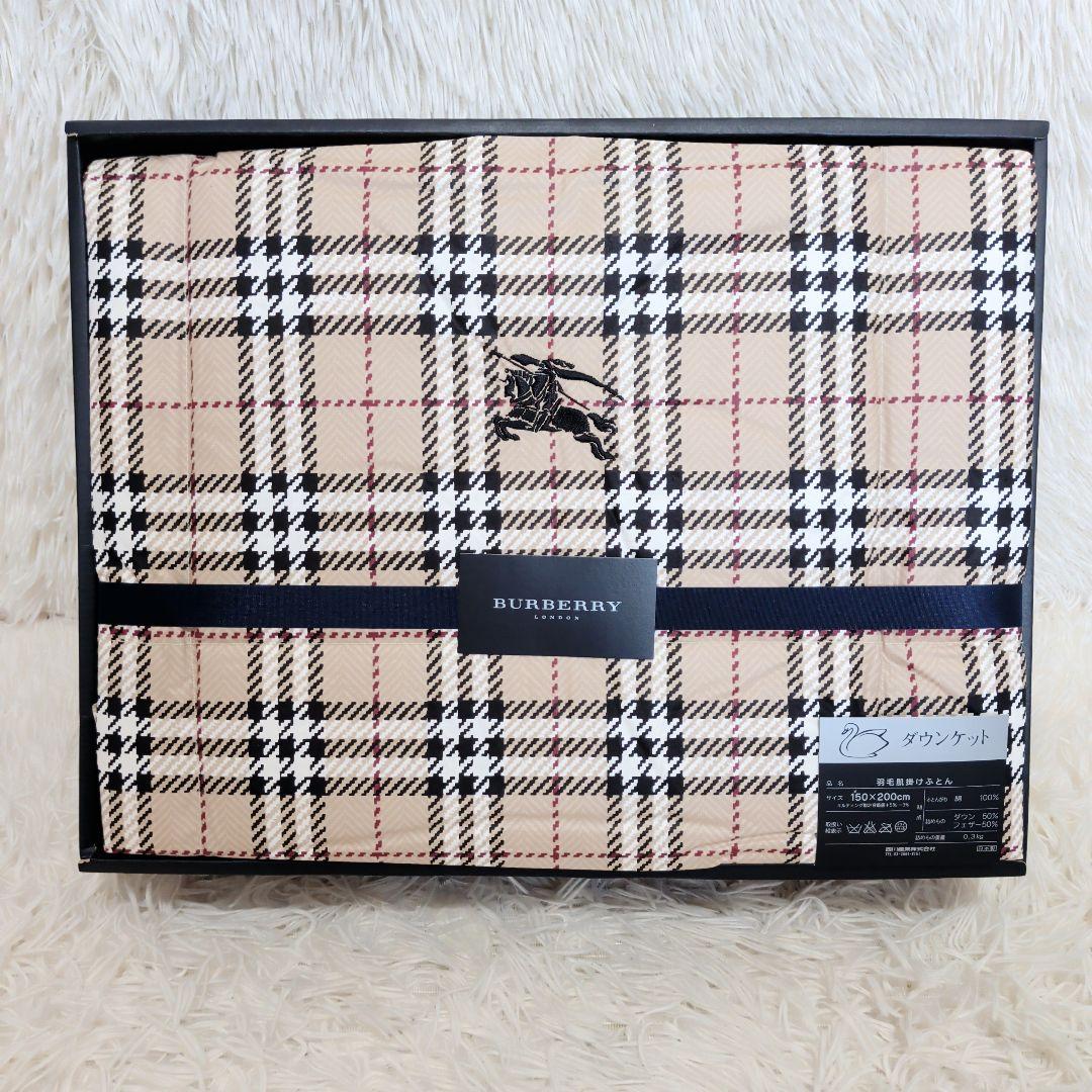 新品未開封 BURBERRYLONDON バーバリーノバチェック ダウンケット