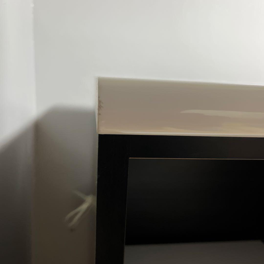 ホワイト ブラック 食器棚 引き出し付き