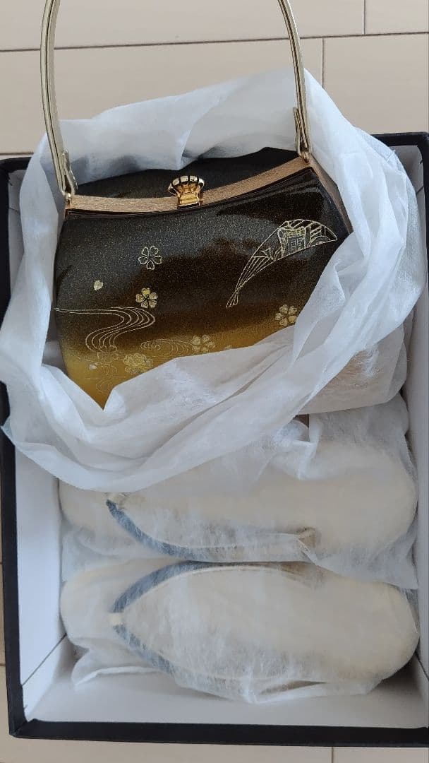 〈和装用バッグと草履 セット〉 Mサイズ