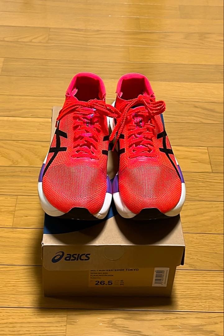美品 アシックス メタスピードエッジ TOKYO 26.5