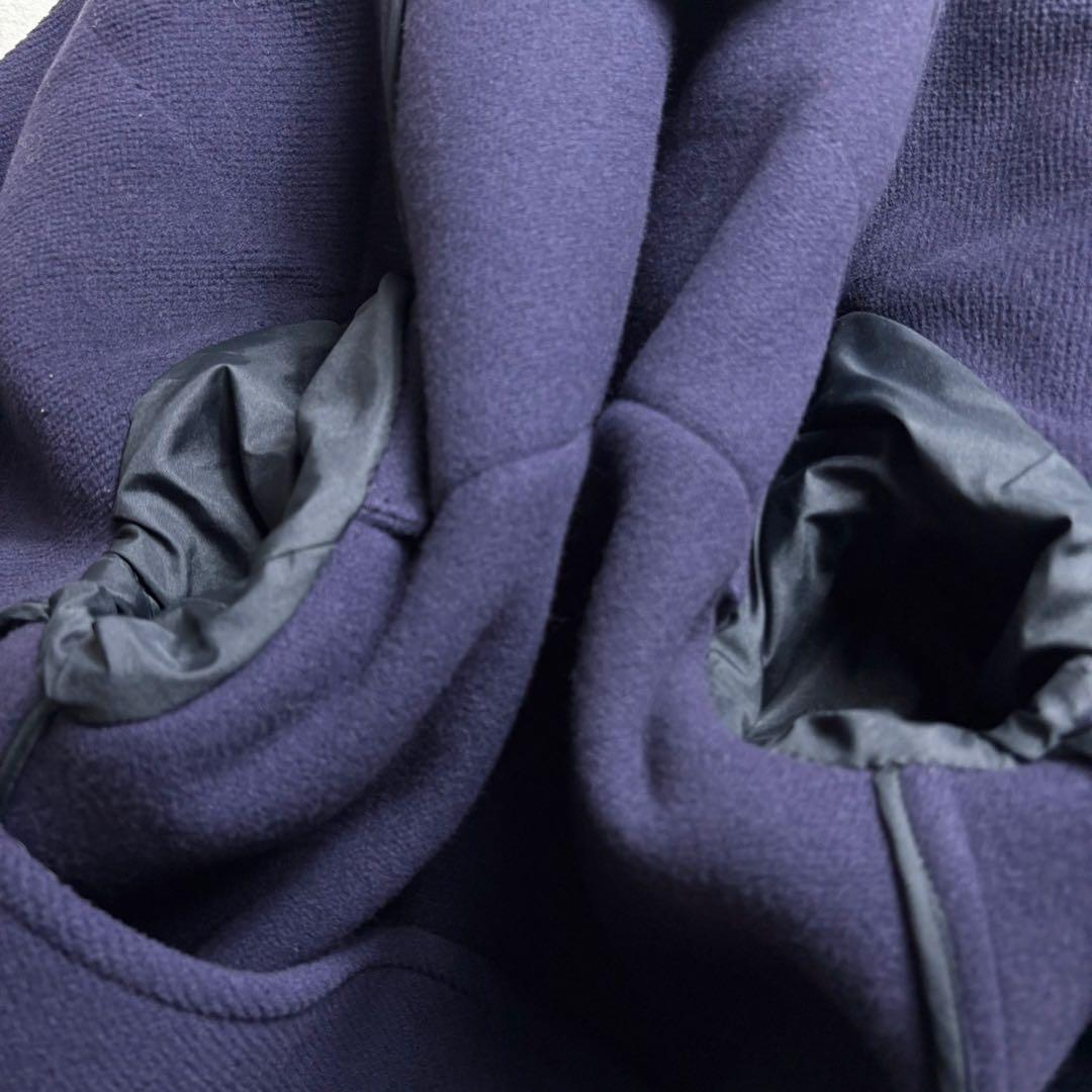 極美品✨PRADA ダブルフェイス レザーベルト フード コート 42