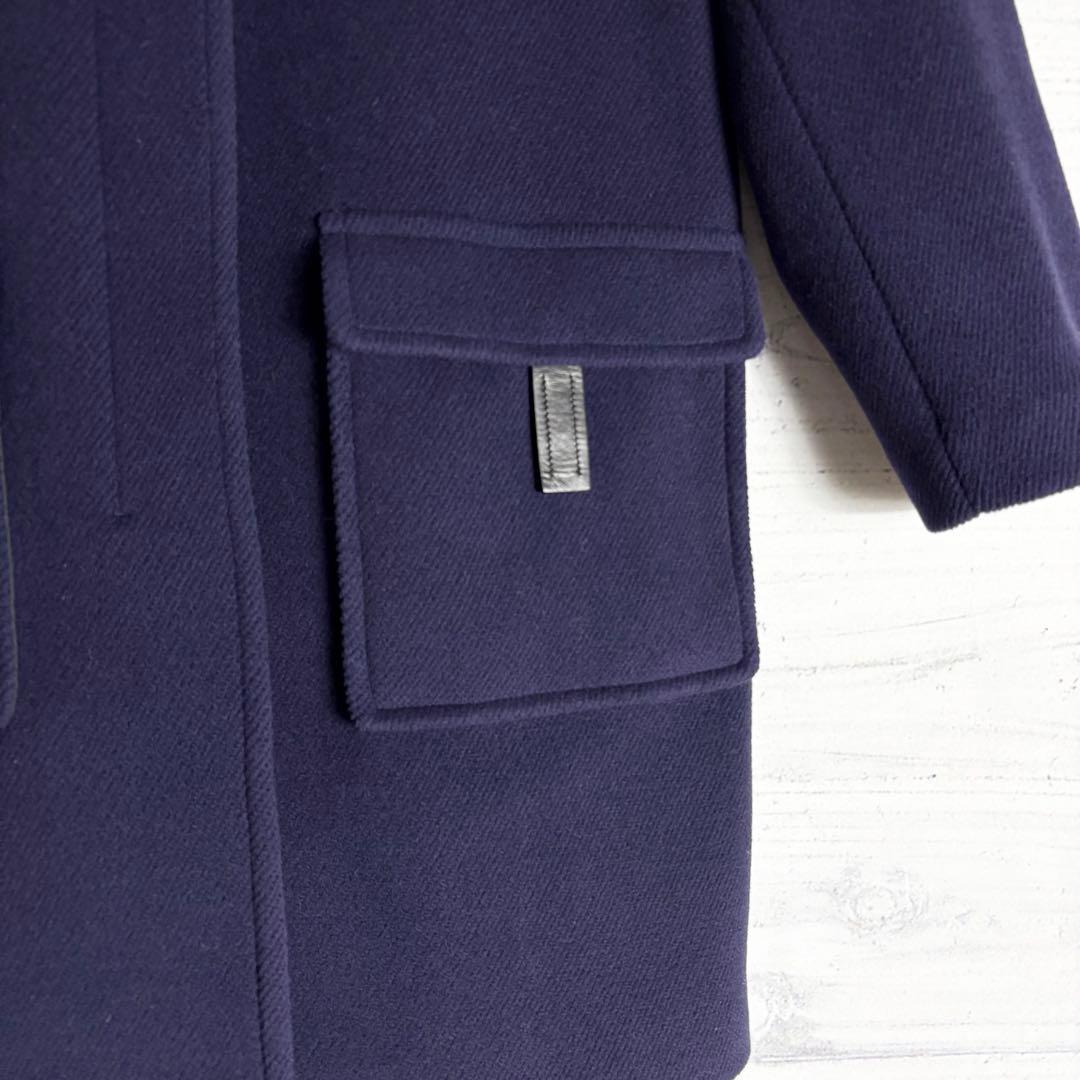 極美品✨PRADA ダブルフェイス レザーベルト フード コート 42