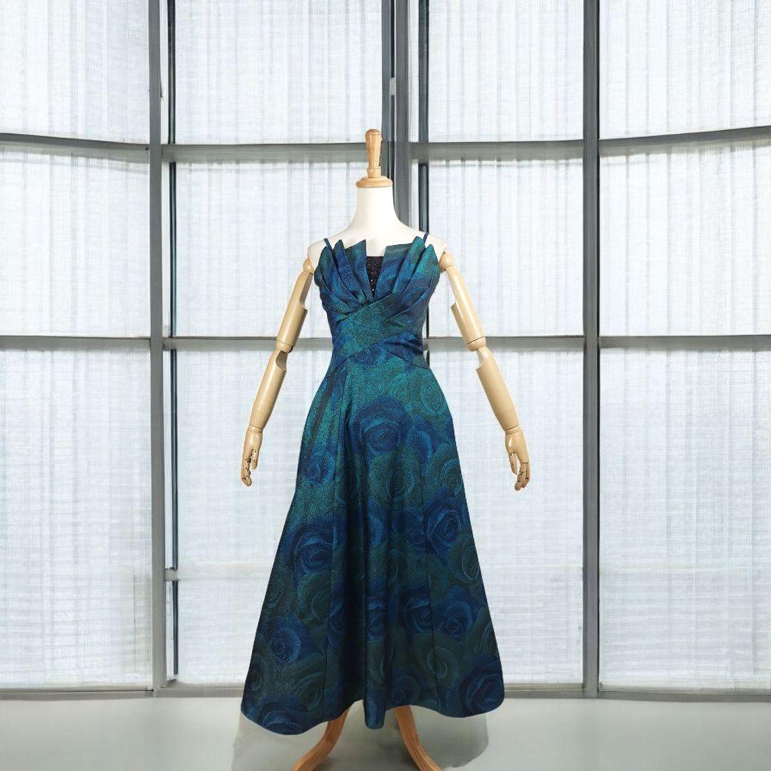 美品 Genet Vivien ローズ柄パーティードレス