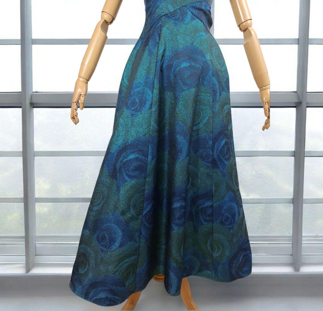 美品 Genet Vivien ローズ柄パーティードレス