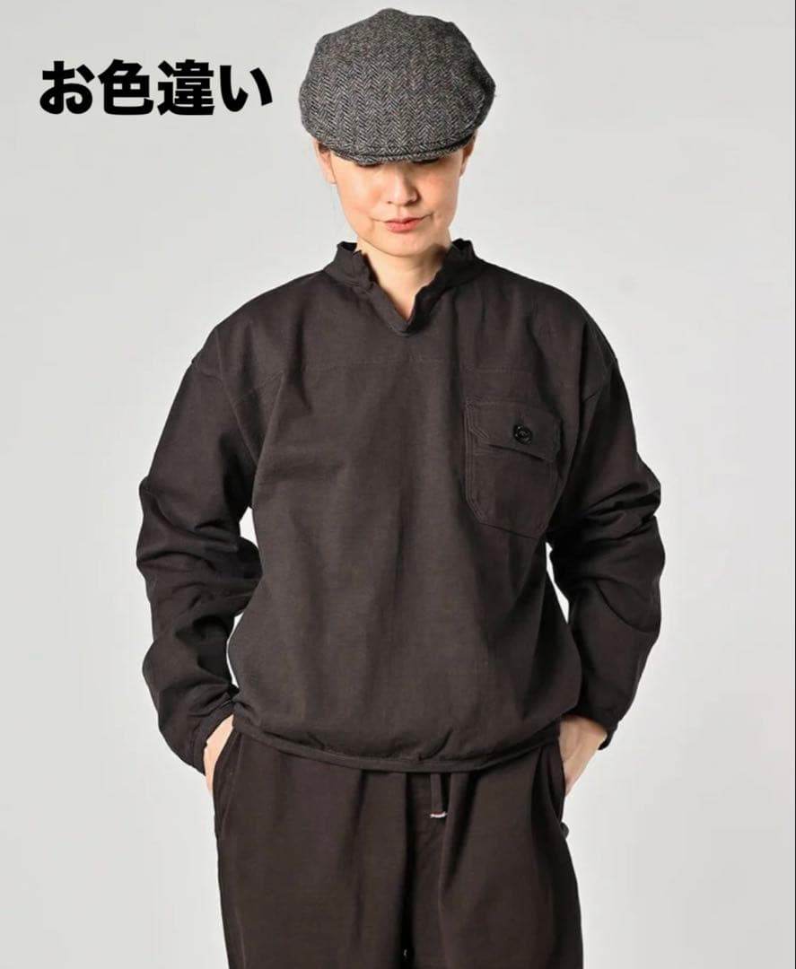 45R　現行　でこぼこ天竺の908アウターTシャツ　刺繍入　アンティークホワイト