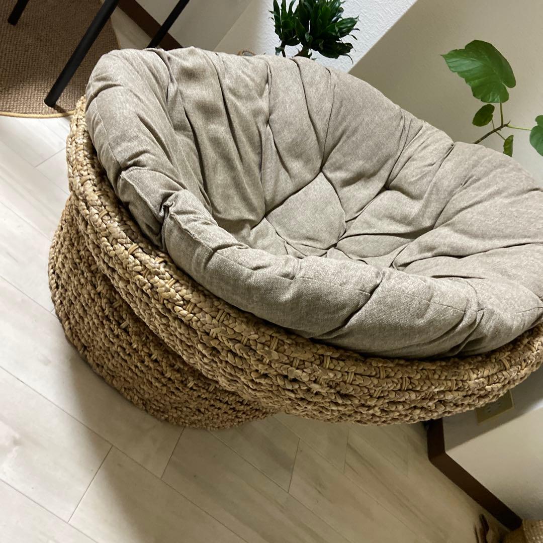 パパさんチェアーウォータヒヤシンス円形 1人掛けソファ- 送料込み