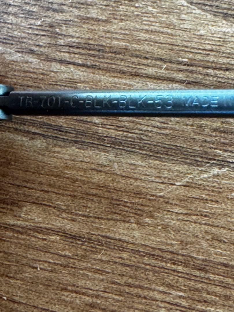 (生産終了）THOM BROWNE TB-701マットブラック　トムブラウン