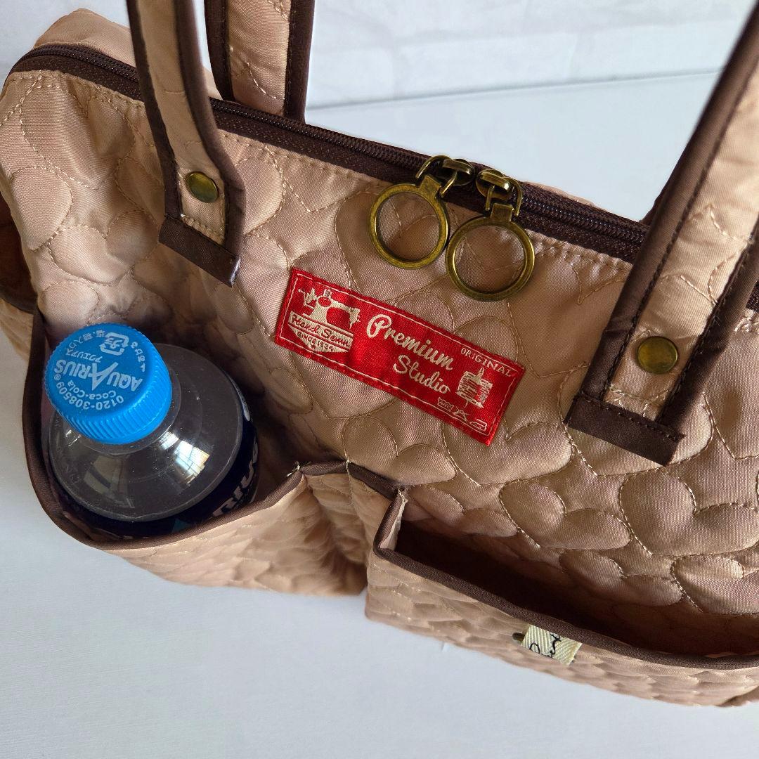 JUNE　ポケットいっぱいトートバッグ　　ハンドメイド