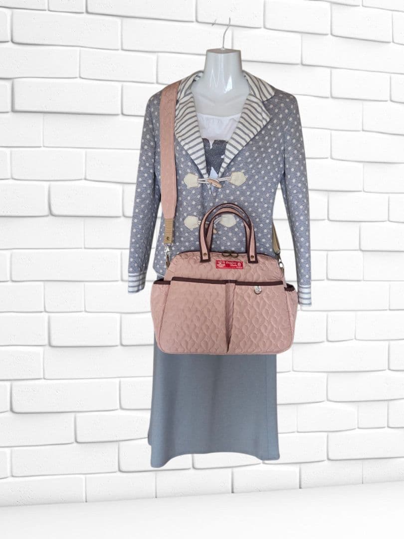 JUNE　ポケットいっぱいトートバッグ　　ハンドメイド