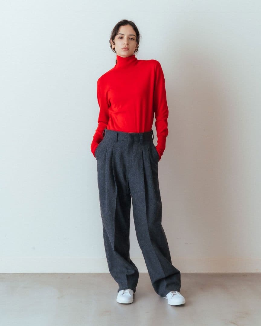 パンツ WOOL FLANNEL TOMBOY PANTS 34