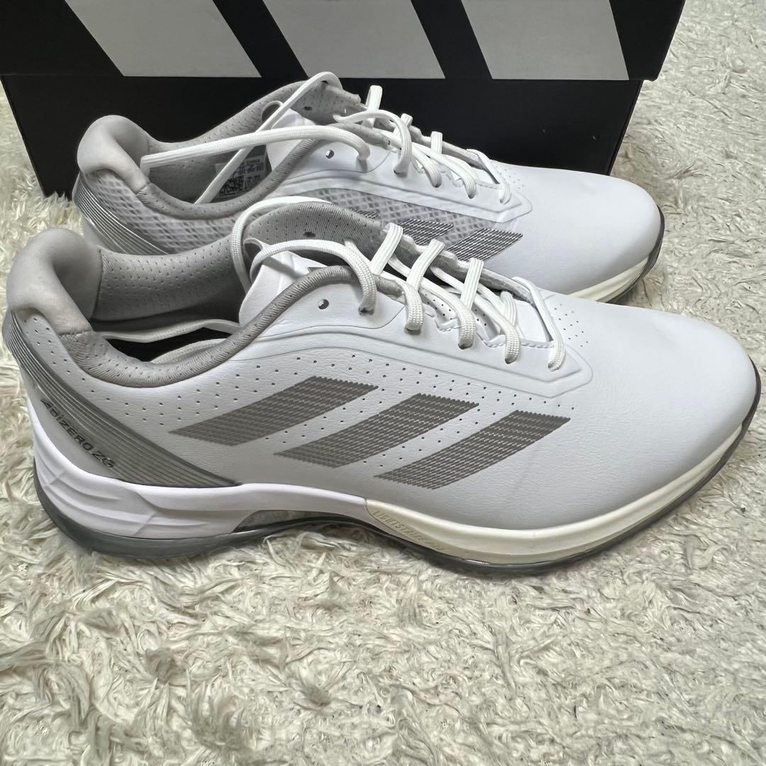 新品】アディダス アディゼロ ZG スパイクレス ホワイト メンズ サイズ25㎝