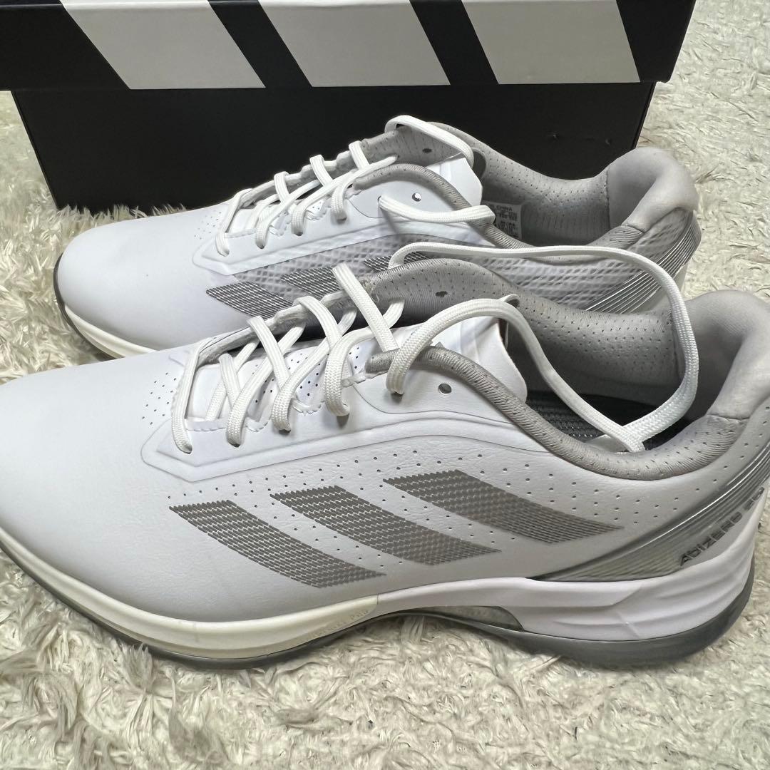 新品】アディダス アディゼロ ZG スパイクレス ホワイト メンズ サイズ25㎝
