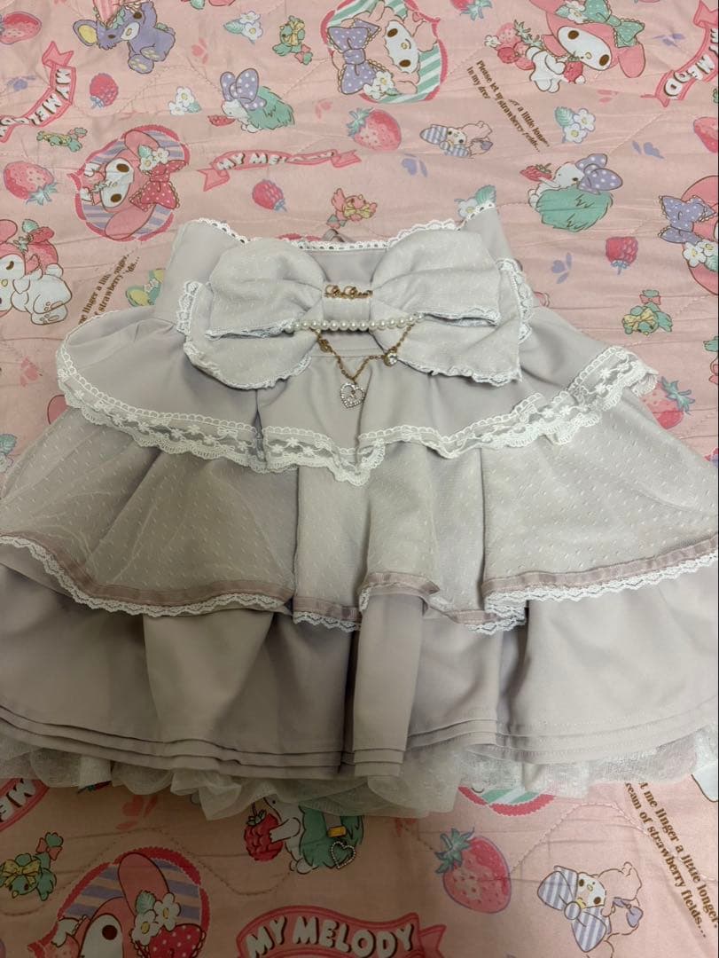【LIZ LISA】ビッグリボンティアードスカート ※写真要確認