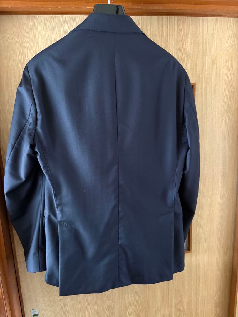 【美品】LARDINI ラルディーニ スーツ 46 ネイビー