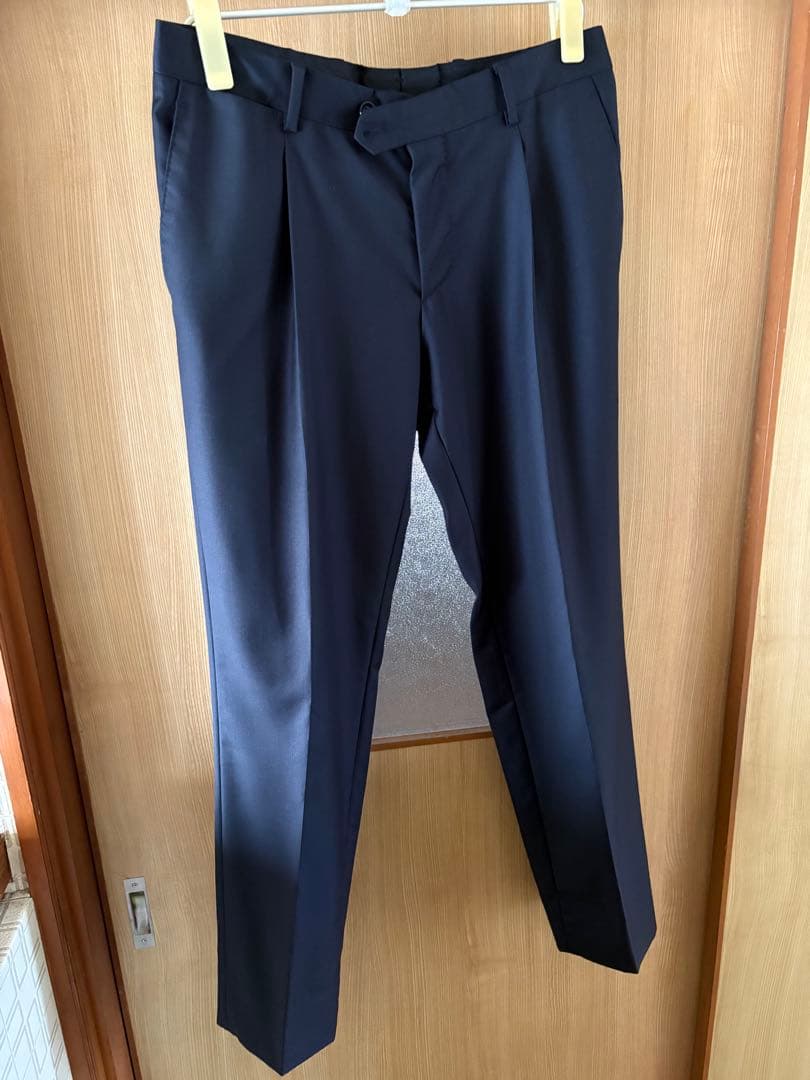 【美品】LARDINI ラルディーニ スーツ 46 ネイビー