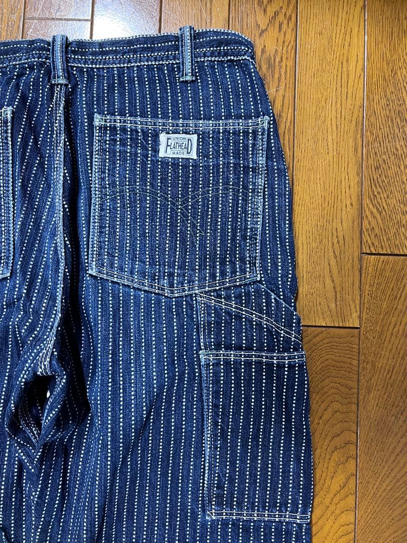 フラットヘッド WPN-03W ウォバッシュペインターパンツ　W36
