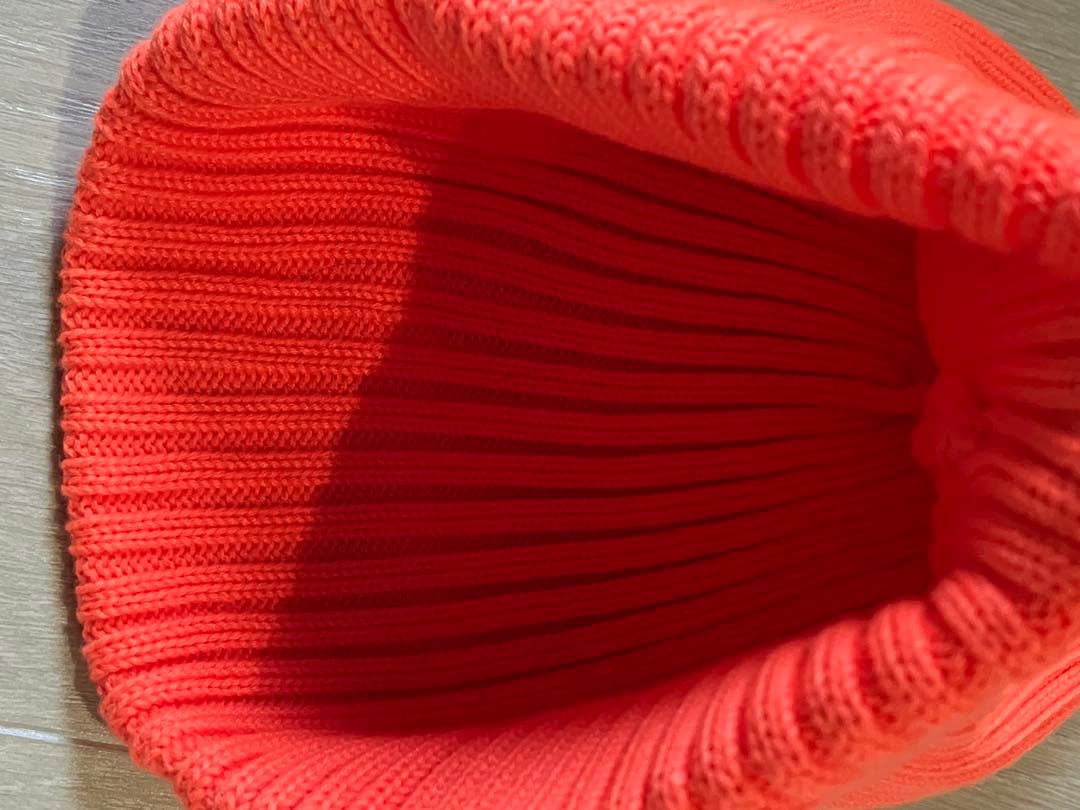 Supreme Overdyed Beanie スモールボックスロゴ　オレンジ