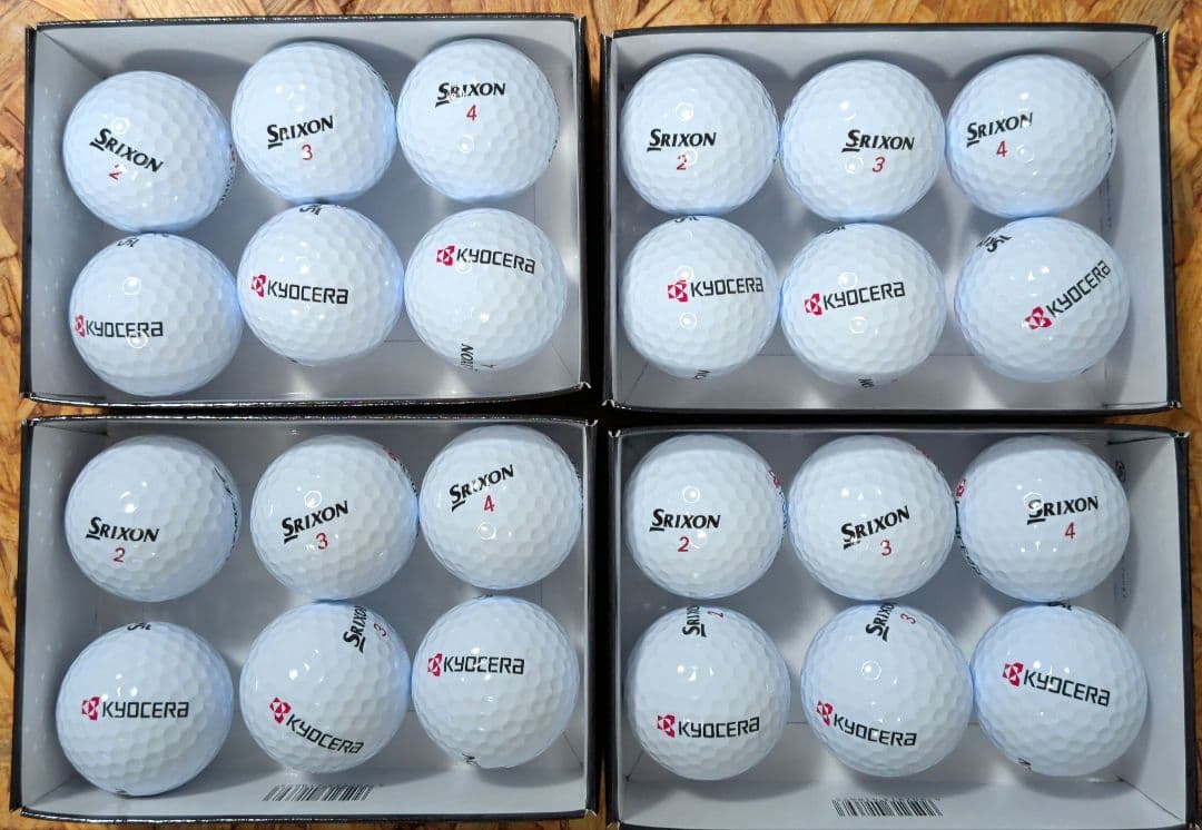 Srixon Z-STAR XV ゴルフボール 6個4箱セット計24個　白色