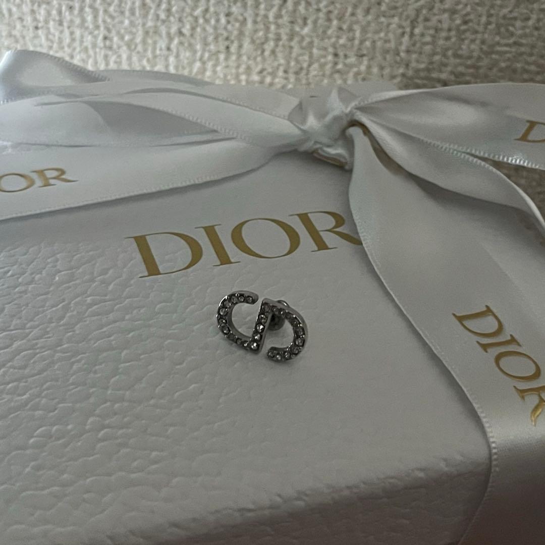Dior ロゴピアス　片耳　シルバー