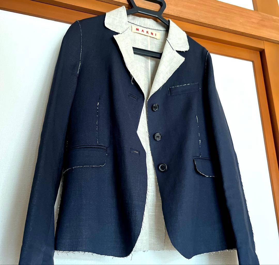 N*s様 マルニ ジャケット リネン メリノウール 42