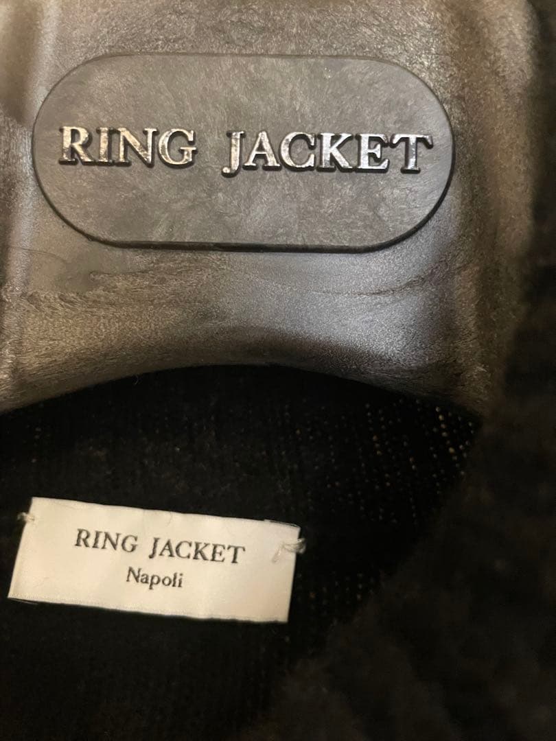 RING JACKET ブラック カシミヤ　タートルネックセーター