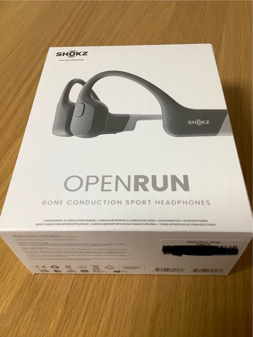 ★SHOKZ OPENRUN 骨伝導スポーツヘッドフォン グレー