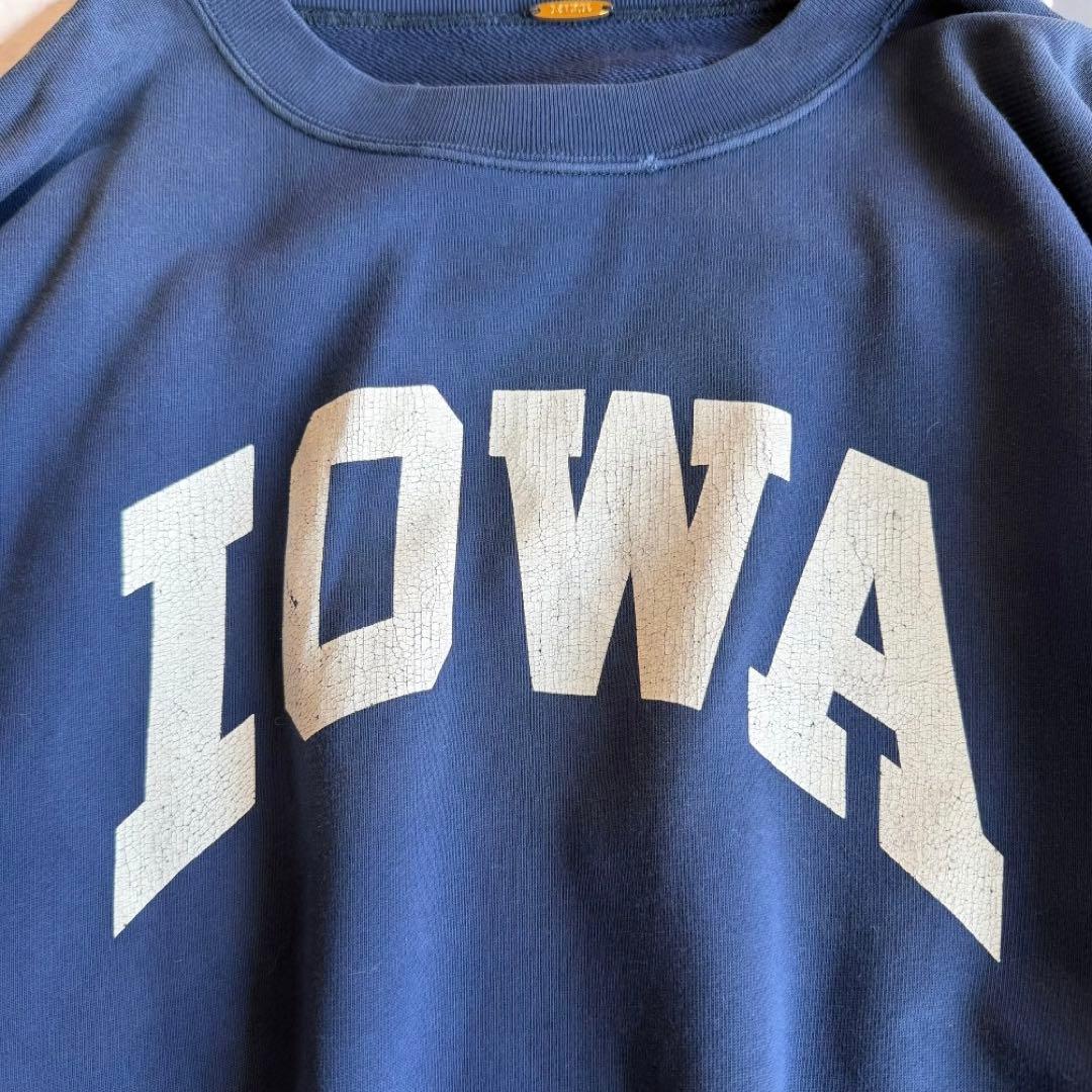 ドゥーズィエムクラス IOWA アイオワ　ロゴスウェット ダメージ加工