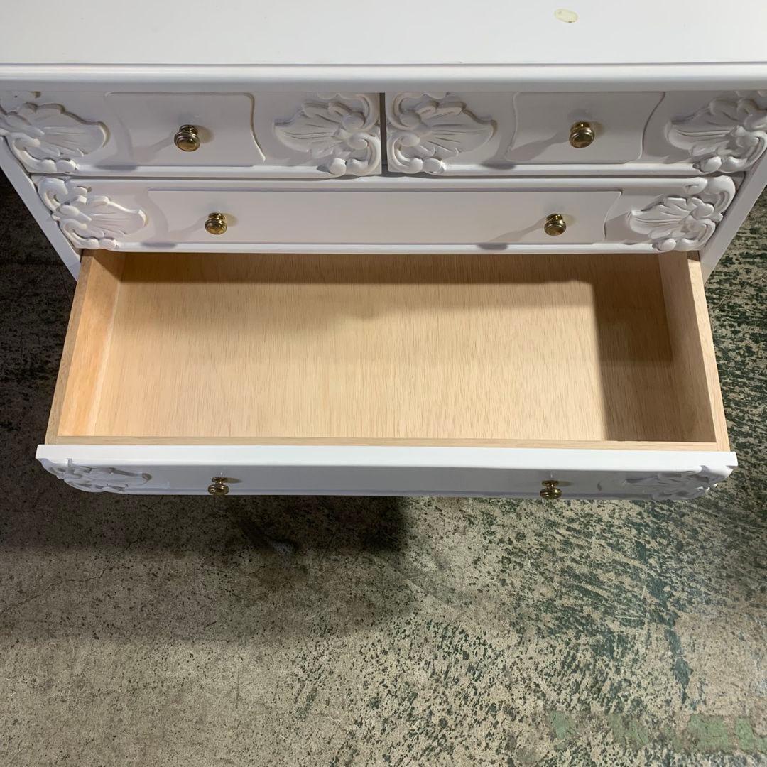 K096 スリーアイ 天然木 4段チェスト