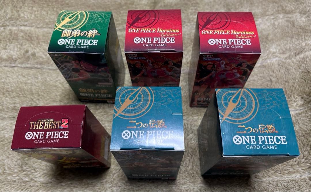 新品・未開封　テープ付き　ワンピースカード　BOX 6BOXまとめ売り