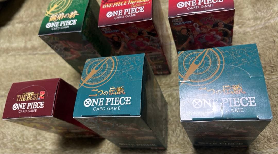 新品・未開封　テープ付き　ワンピースカード　BOX 6BOXまとめ売り