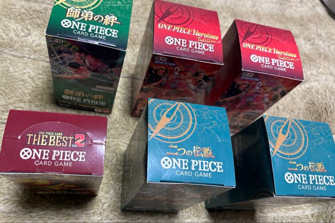 新品・未開封　テープ付き　ワンピースカード　BOX 6BOXまとめ売り
