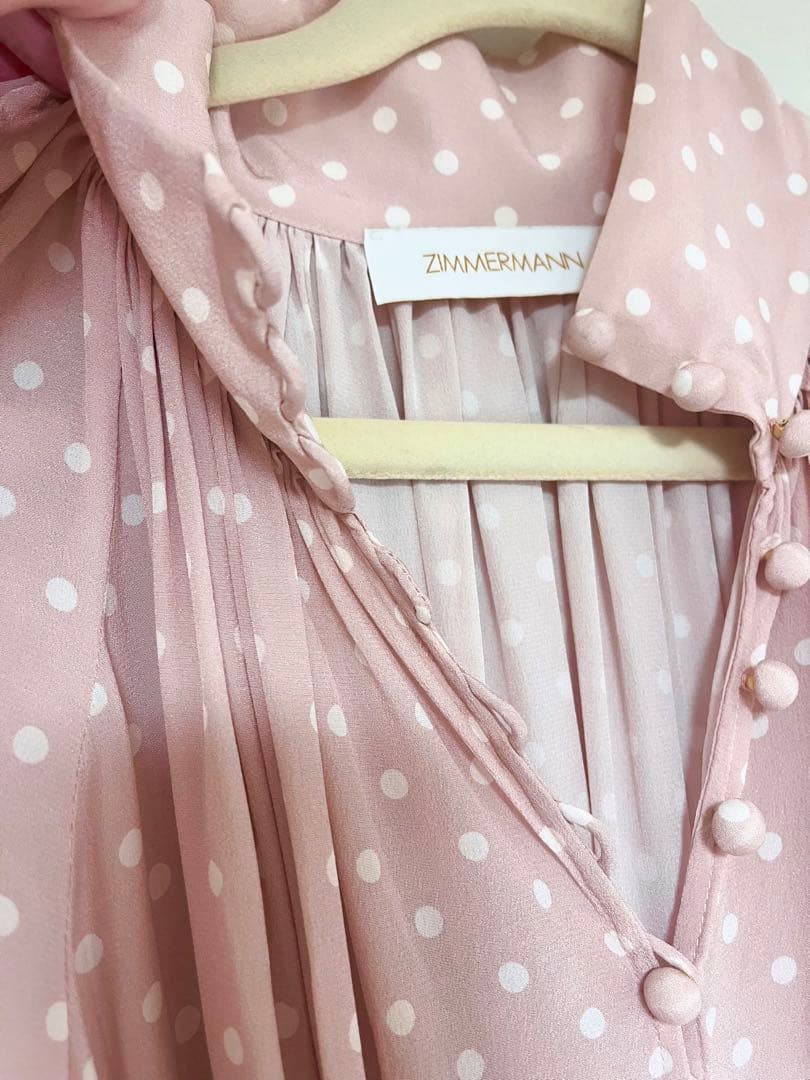 zimmermann ドット　シルクワンピース　サイズ1