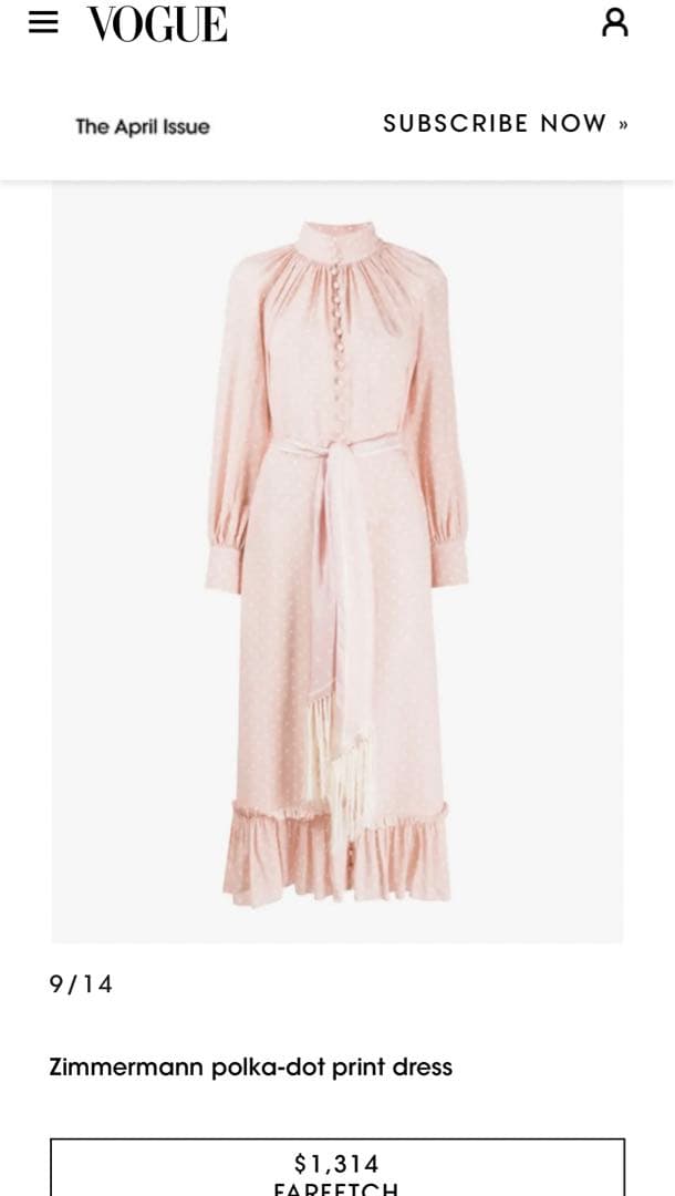 zimmermann ドット　シルクワンピース　サイズ1